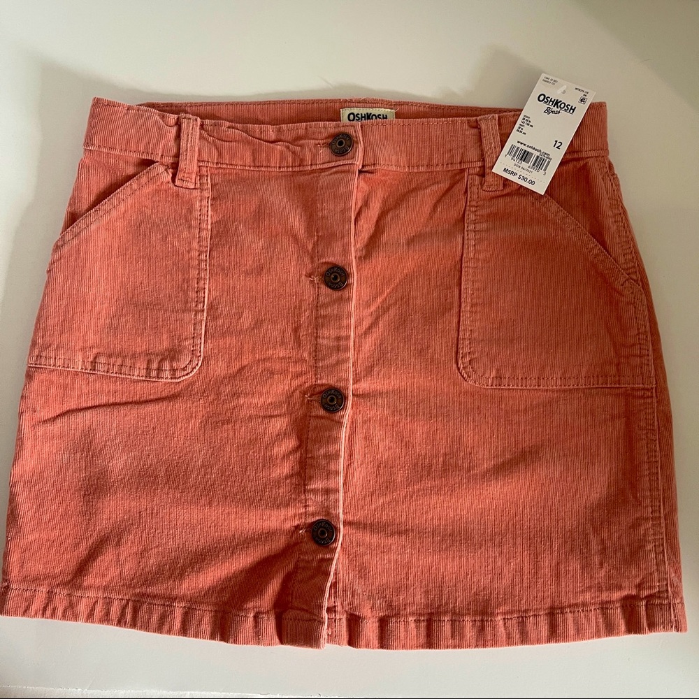 Oshkosh pink corduroy skirt - Picture 1 of 10
